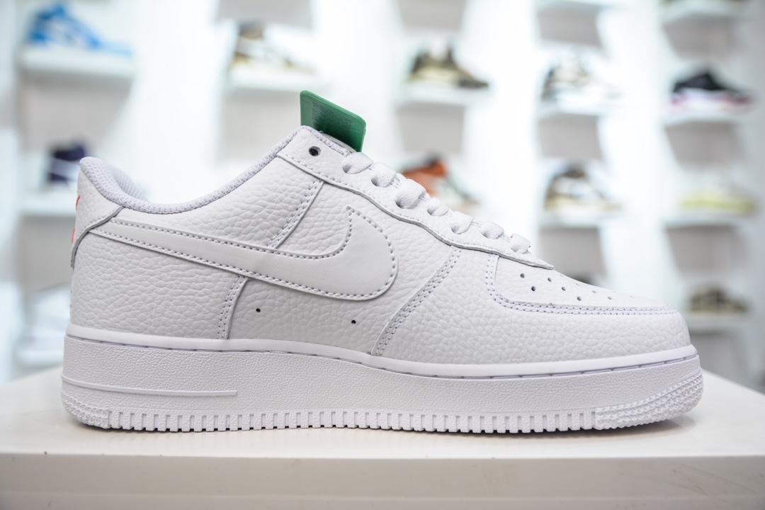 200 HY版纯原 Nike Air Force 1'07 Low 空军一号串标小勾荔枝纹低帮休闲板鞋  CT1989-101