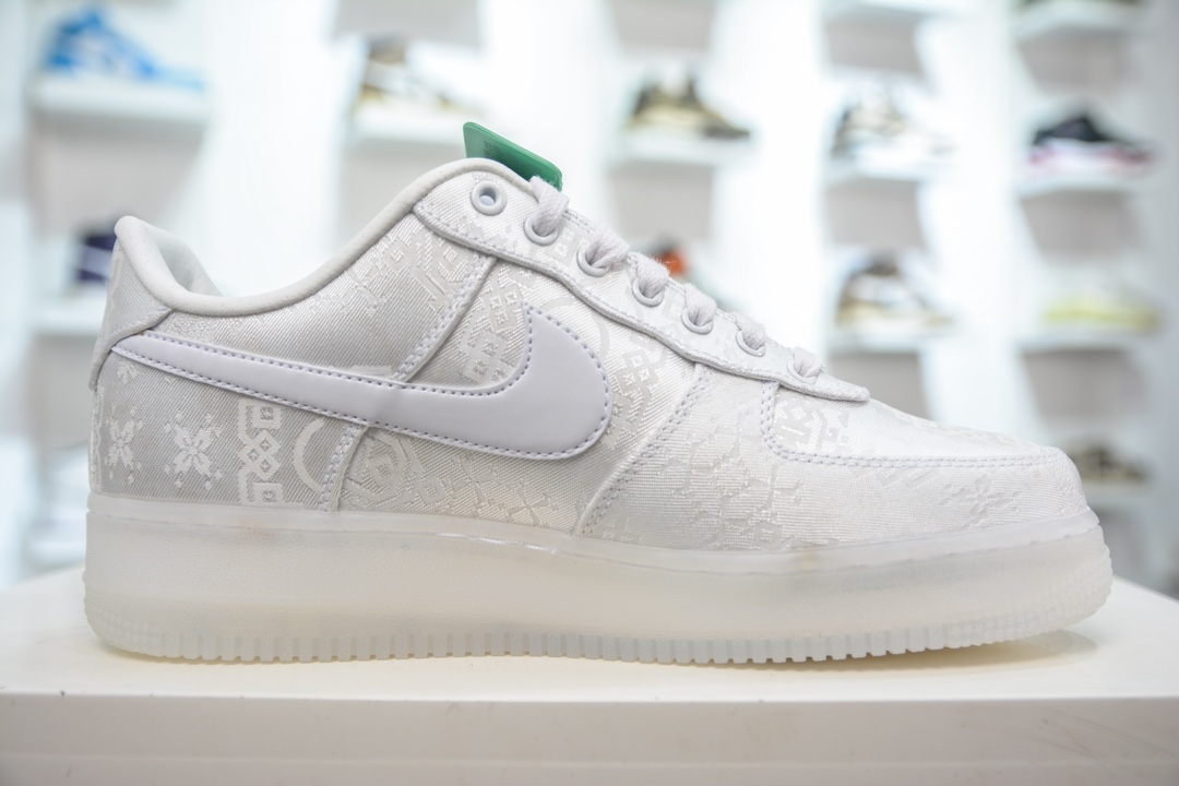 240 Clot x Nike Air Force 1 Premium 白丝绸 AO9286-100