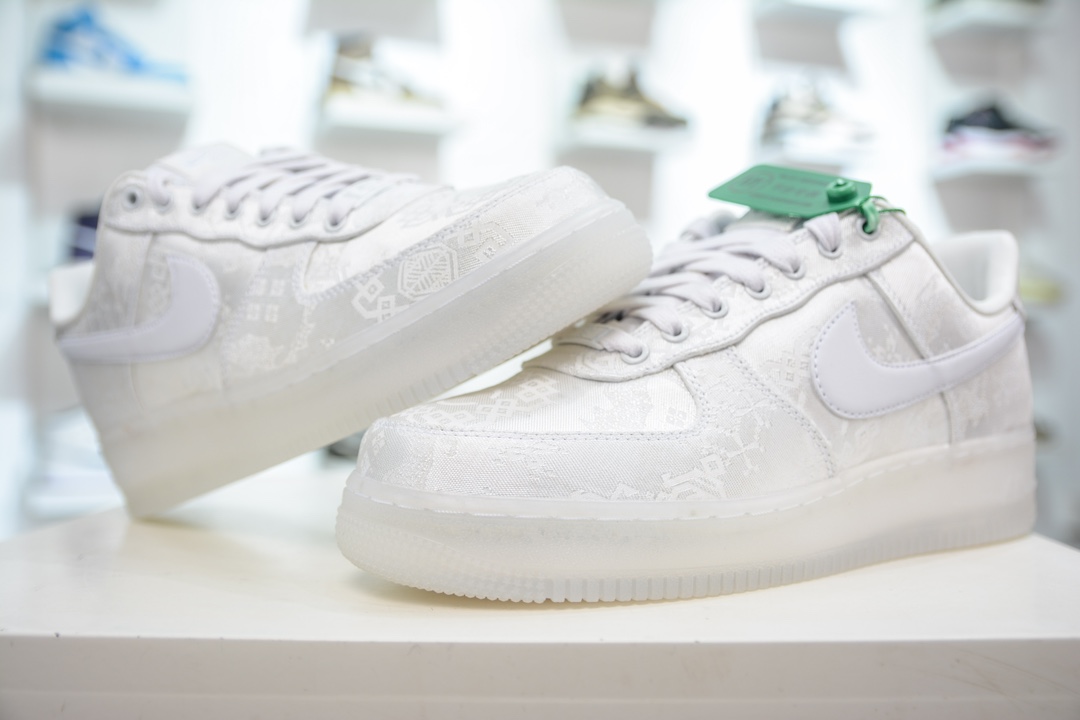 240 Clot x Nike Air Force 1 Premium 白丝绸 AO9286-100