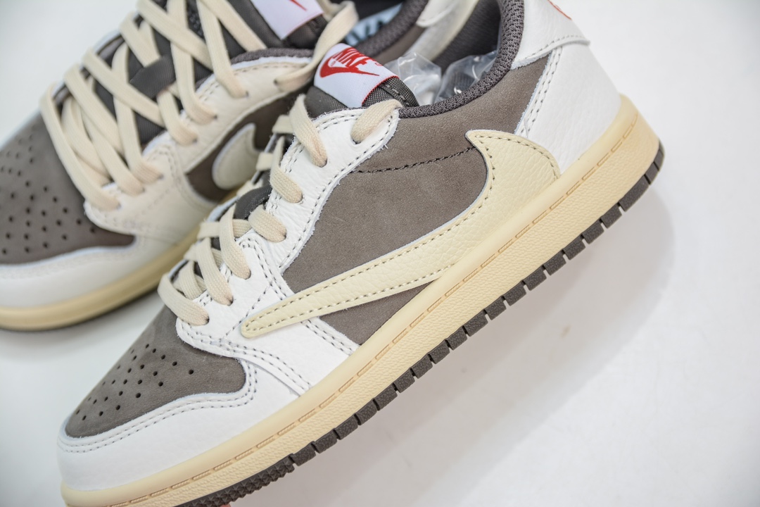 240 Q版纯原 Travis Scott x Air Jordan AJ1 Low OG TS联名倒钩低帮 DO5442-162