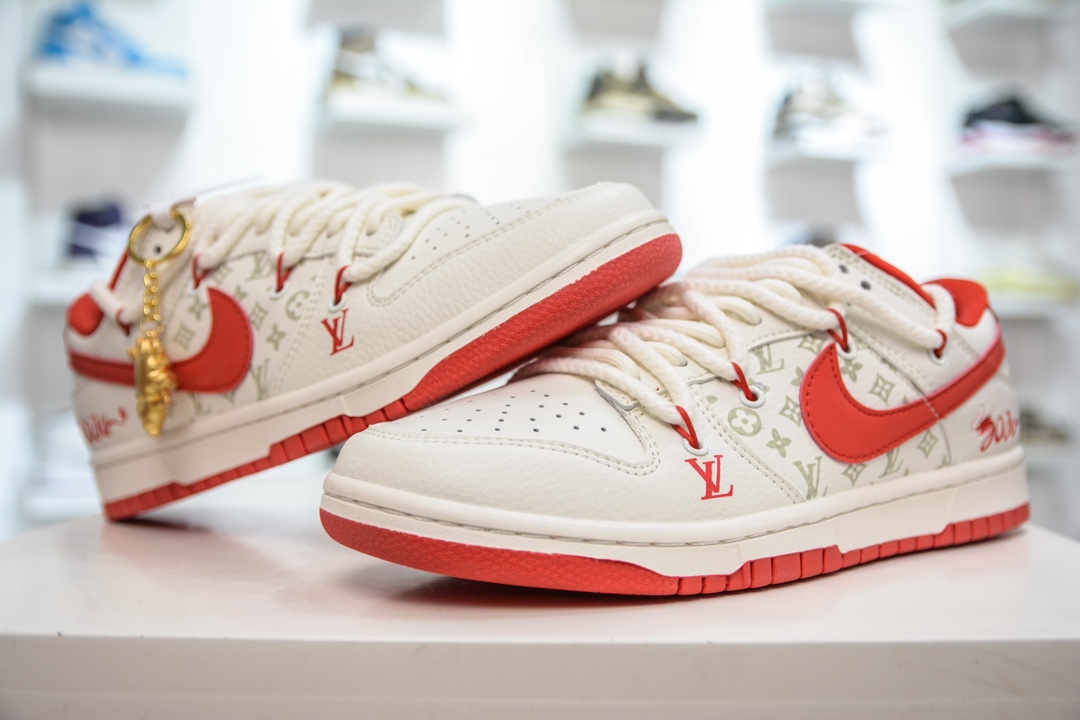 300 Nk SB Dunk Low LV联名-绑带中国红限定 SJ2068-228