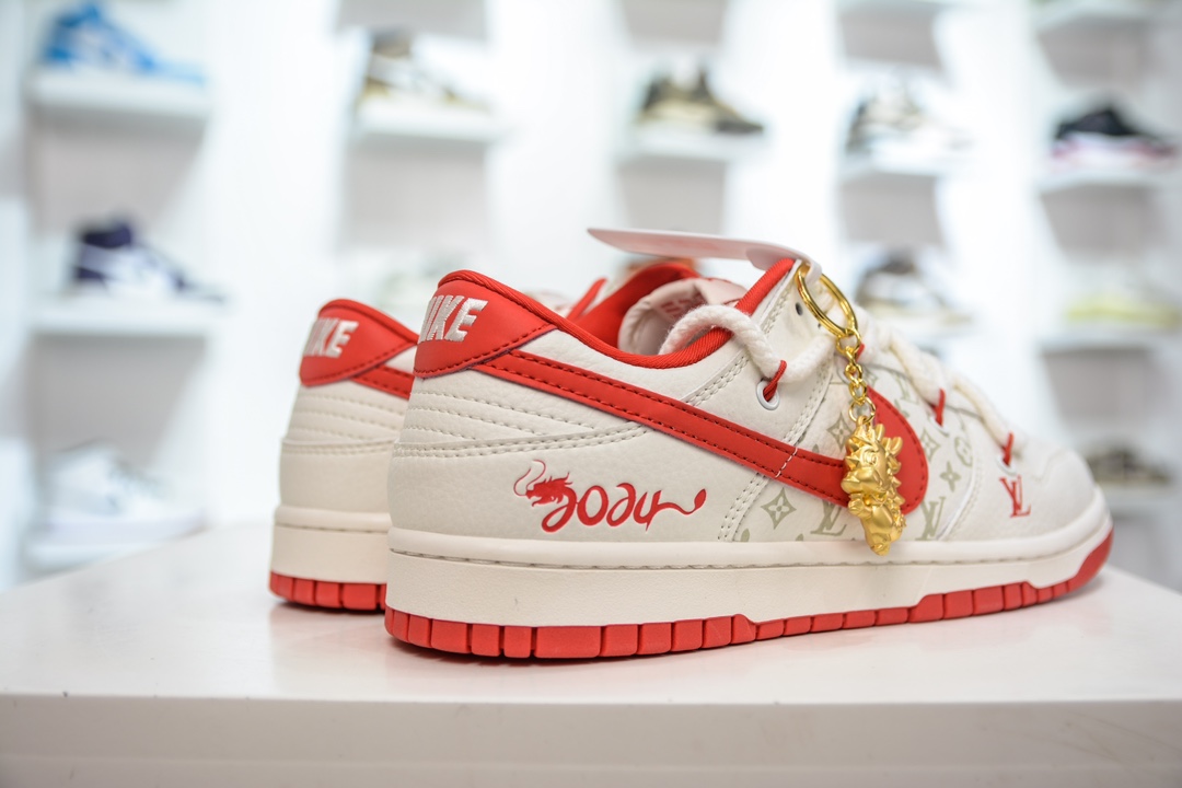 300 Nk SB Dunk Low LV联名-绑带中国红限定 SJ2068-228