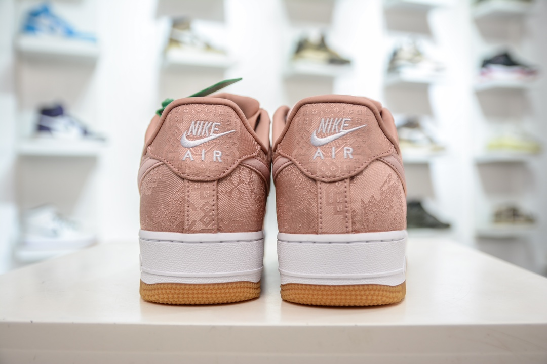 240  Clot x Nike Air Force 1 Premium 粉丝绸 双层面料  CJ5290-600