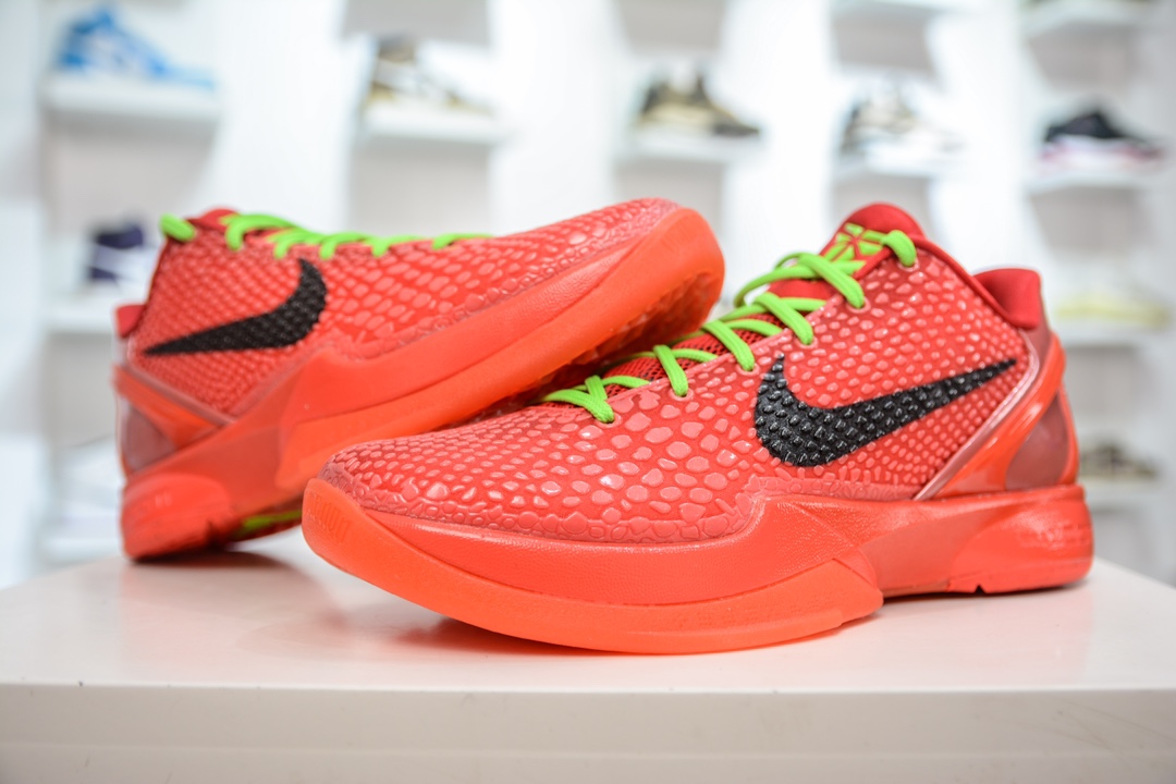 520 GX纯原 NK Zoom KOBE 6 Protro 科比六代 红黑反转青蜂侠 FV4921-600