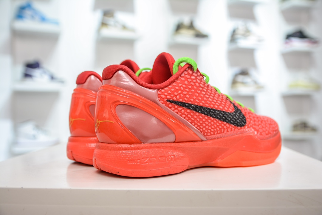 520 GX纯原 NK Zoom KOBE 6 Protro 科比六代 红黑反转青蜂侠 FV4921-600