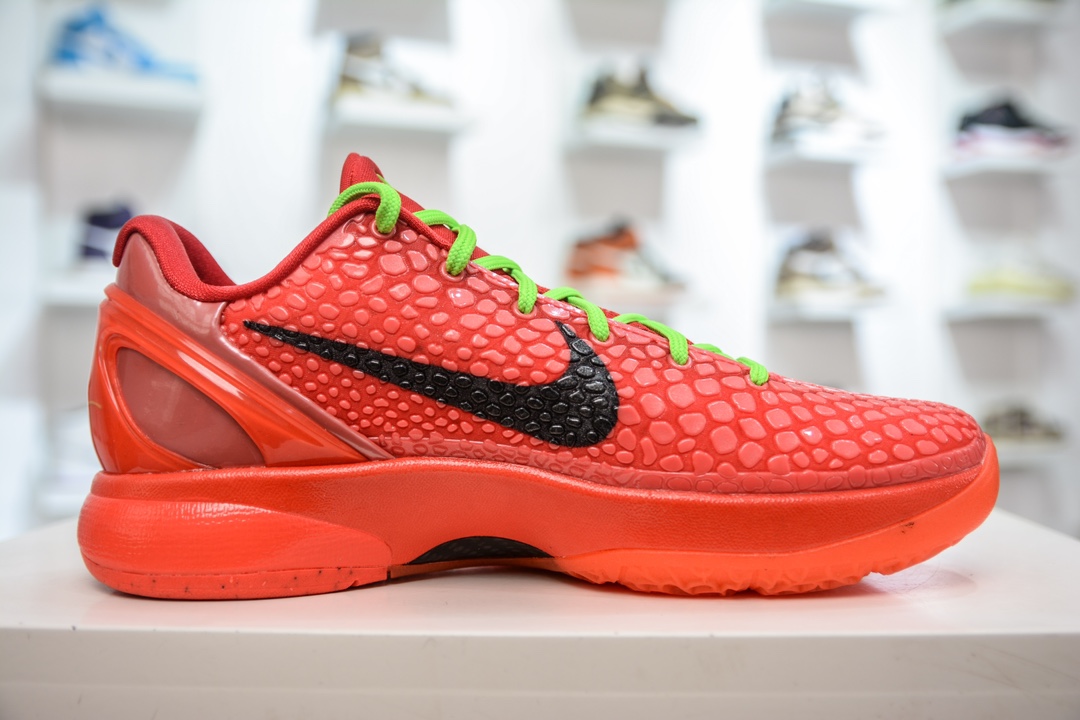 520 GX纯原 NK Zoom KOBE 6 Protro 科比六代 红黑反转青蜂侠 FV4921-600