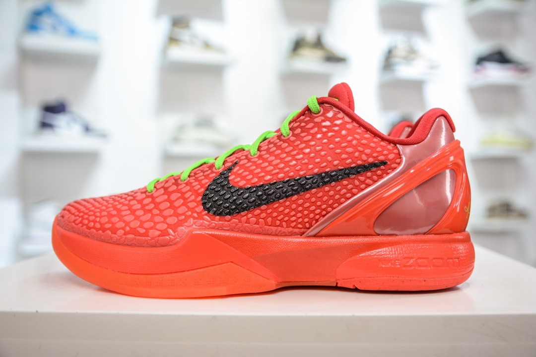 520 GX纯原 NK Zoom KOBE 6 Protro 科比六代 红黑反转青蜂侠 FV4921-600
