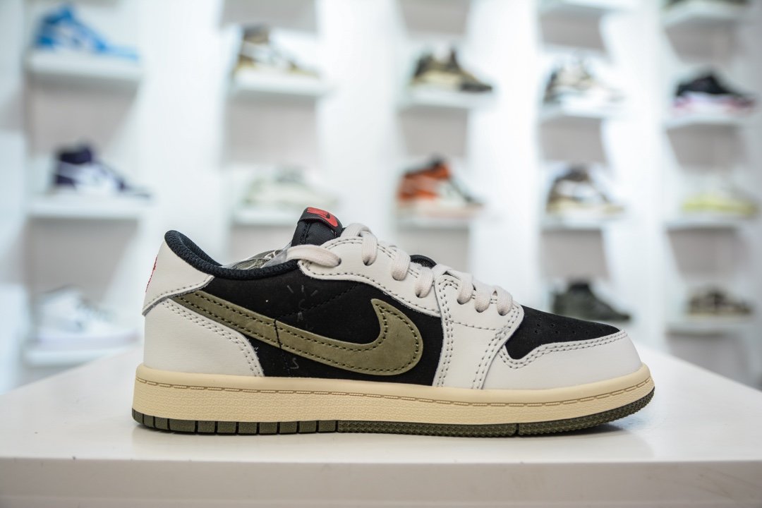 240 Q版纯原 Travis Scott x Air Jordan AJ1 Low OG TS联名倒钩低帮 DZ5909-106