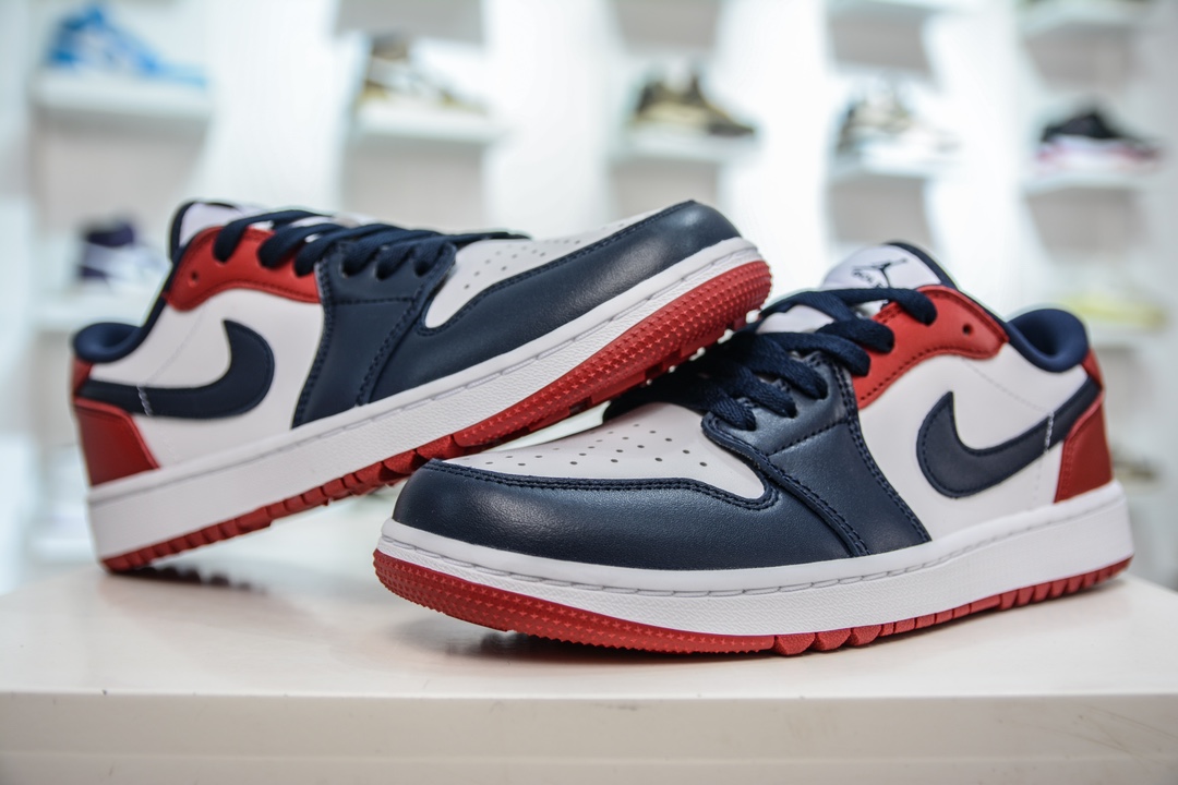 DT Pure Original Air Jordan AJ1 Low Golf Golf Blue and Red DD9315-113