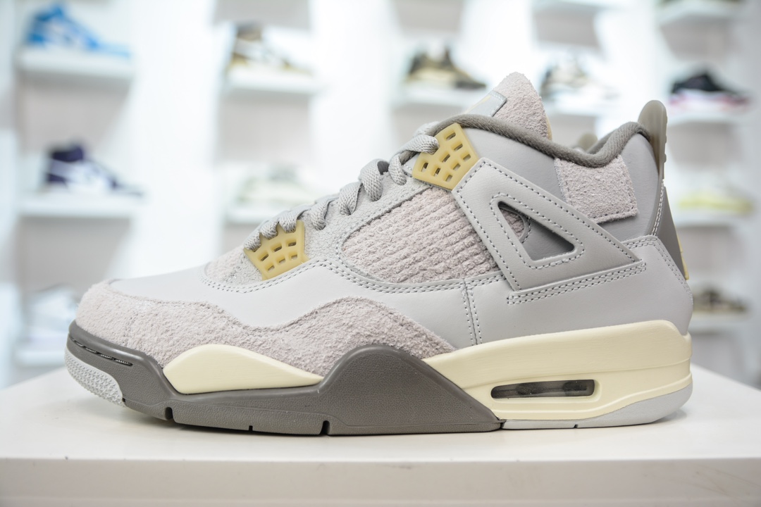 500 GX版纯原 Air Jordan AJ4 SE “Craft” 兔年限定灰兔子  DV3742-021