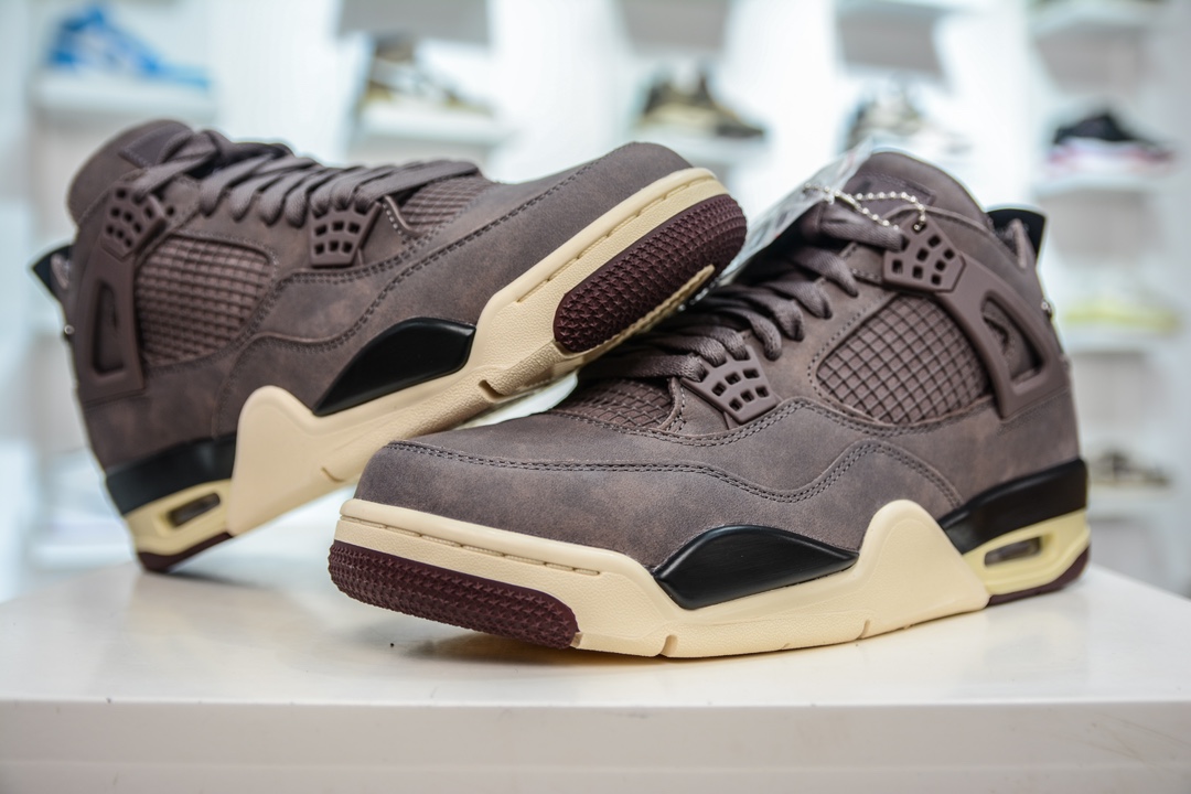 550 GX版纯原 A Ma Maniére x Air Jordan AJ4 Retro SP"Violet Ore" AMM联名酒红  DV6773-220