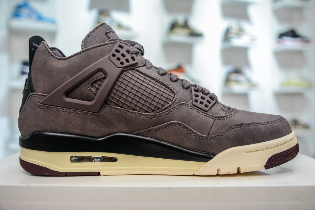 550 GX版纯原 A Ma Maniére x Air Jordan AJ4 Retro SP"Violet Ore" AMM联名酒红  DV6773-220