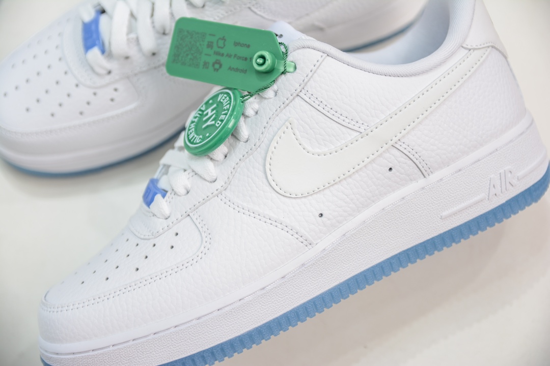 200 HY版纯原 Nike Air Force 1 07 AF1 白蓝 DA8301-101