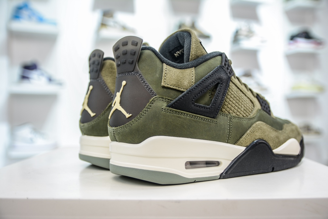 500 GX版纯原 Air Jordan 4 "Olive" AJ4 军绿色FB9927-200