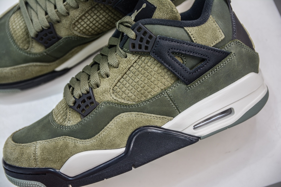 500 GX版纯原 Air Jordan 4 "Olive" AJ4 军绿色FB9927-200