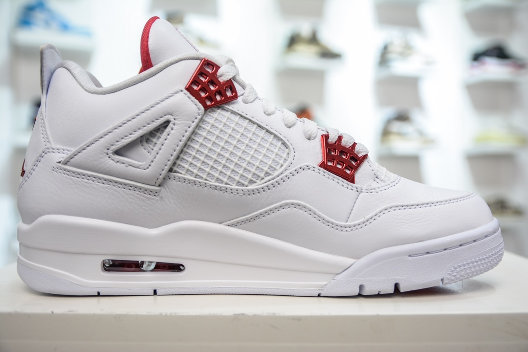 500 GX版纯原 Air Jordan 4 white university red AJ4 白红 CT8527-112