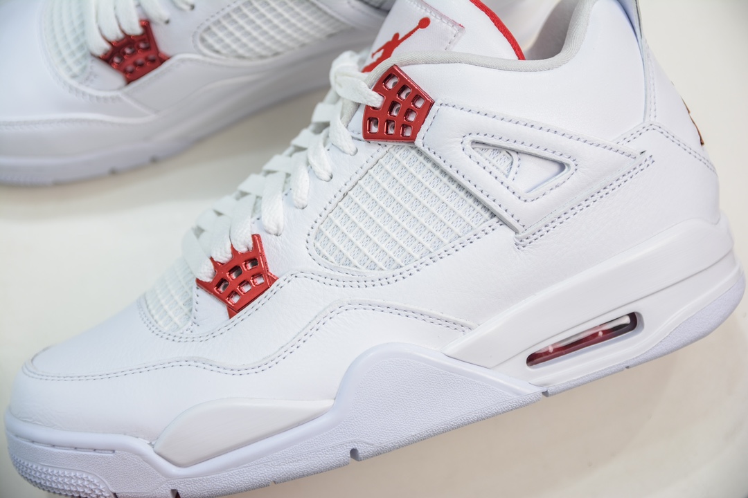 500 GX版纯原 Air Jordan 4 white university red AJ4 白红 CT8527-112