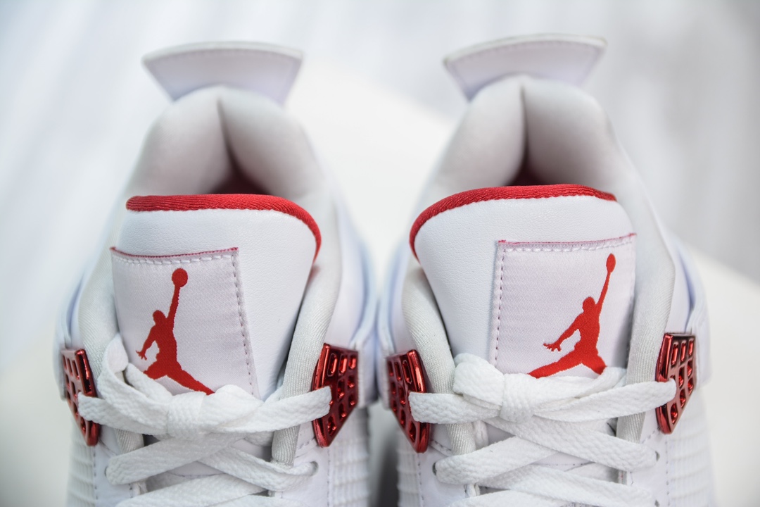 500 GX版纯原 Air Jordan 4 white university red AJ4 白红 CT8527-112