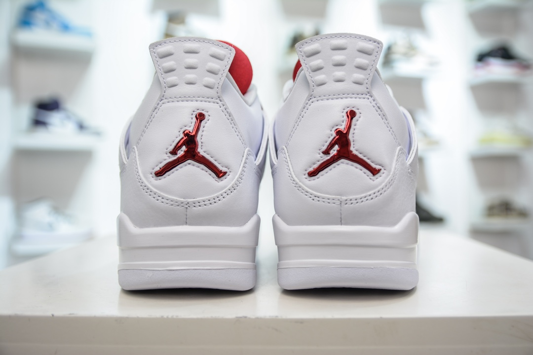 500 GX版纯原 Air Jordan 4 white university red AJ4 白红 CT8527-112