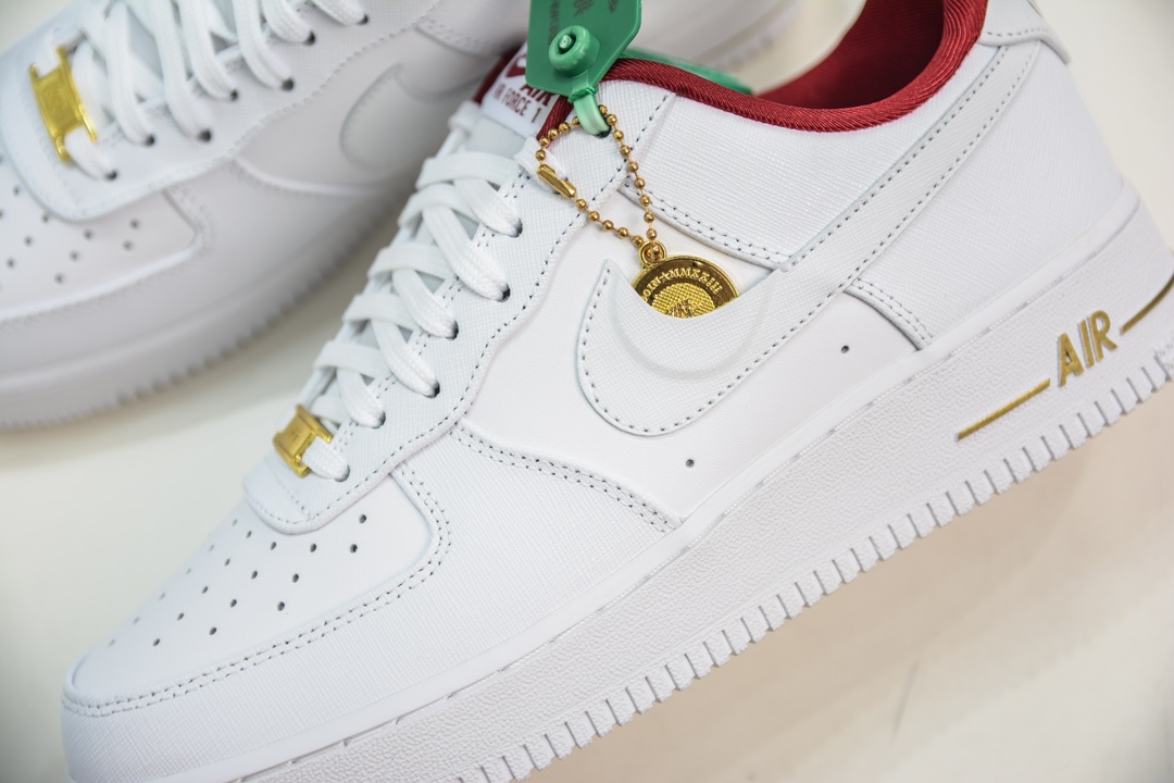 200 HY版纯原 Nike Air Force 1 Low 白红金币 DV7584-100