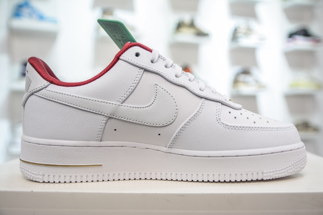 200 HY版纯原 Nike Air Force 1 Low 白红金币 DV7584-100