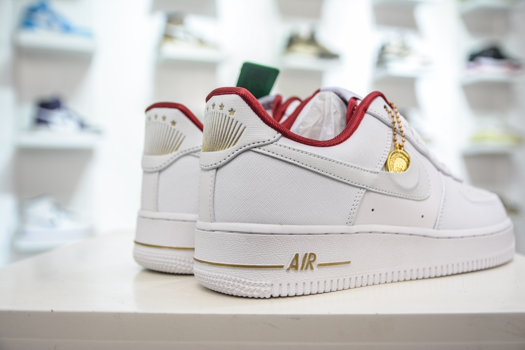 200 HY版纯原 Nike Air Force 1 Low 白红金币 DV7584-100