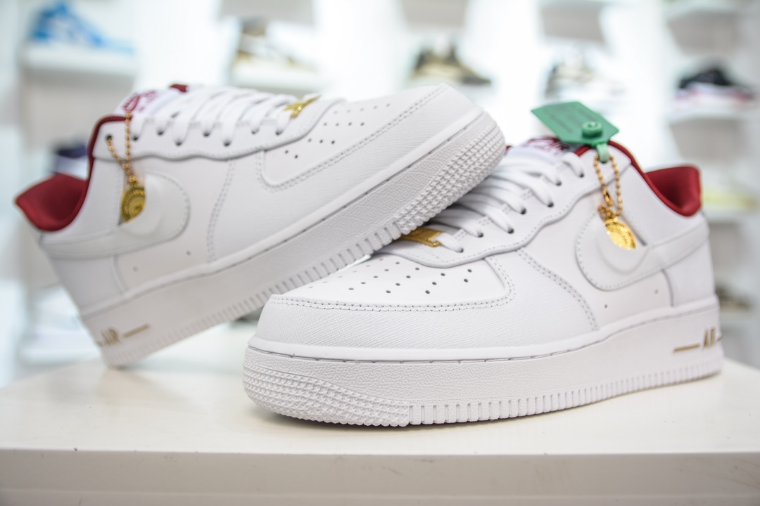 200 HY版纯原 Nike Air Force 1 Low 白红金币 DV7584-100