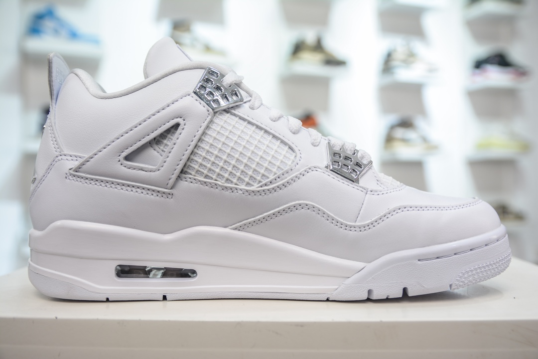 500 GX版纯原 Air Jordan 4 retro Pure Money 纯白 AJ4 白猫 308497-100