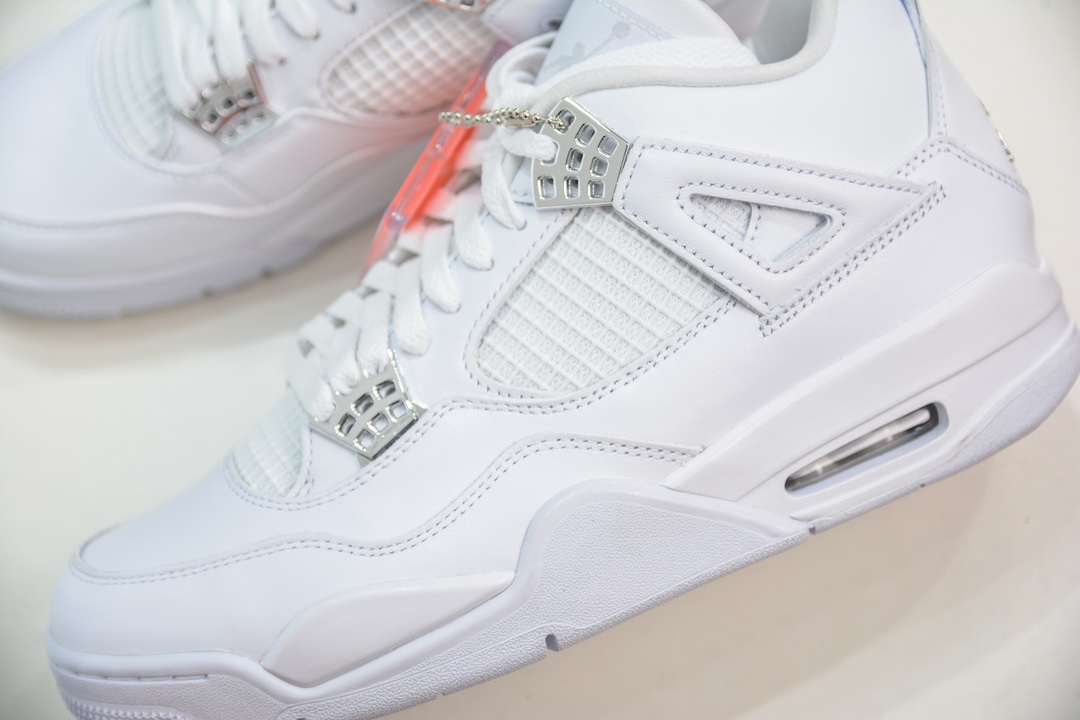 500 GX版纯原 Air Jordan 4 retro Pure Money 纯白 AJ4 白猫 308497-100