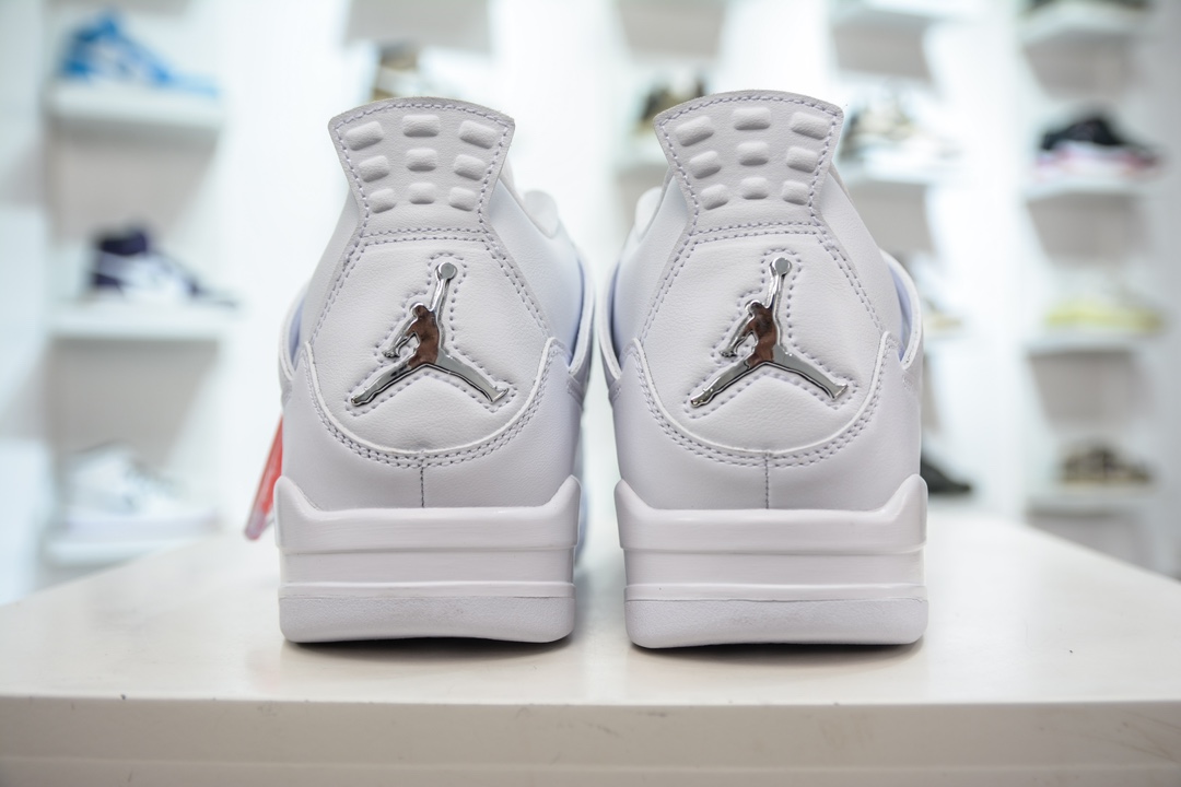 500 GX版纯原 Air Jordan 4 retro Pure Money 纯白 AJ4 白猫 308497-100