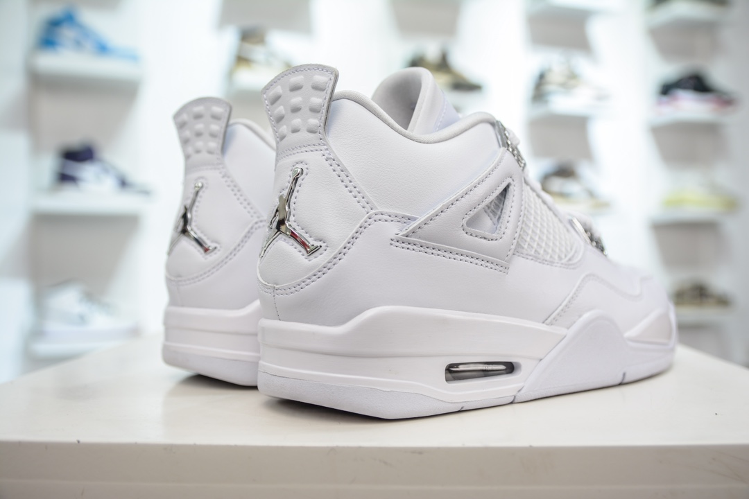 500 GX版纯原 Air Jordan 4 retro Pure Money 纯白 AJ4 白猫 308497-100