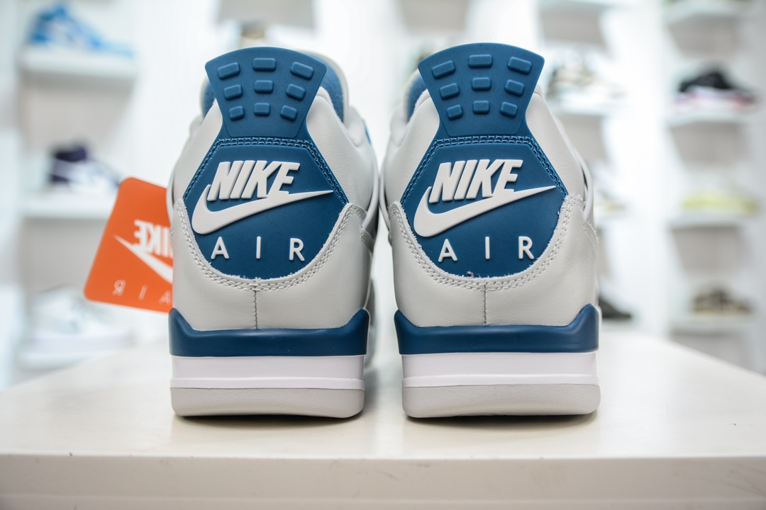 500 GX版纯原 Air Jordan 4 "Military Blue" AJ4 白蓝  FV5029-141