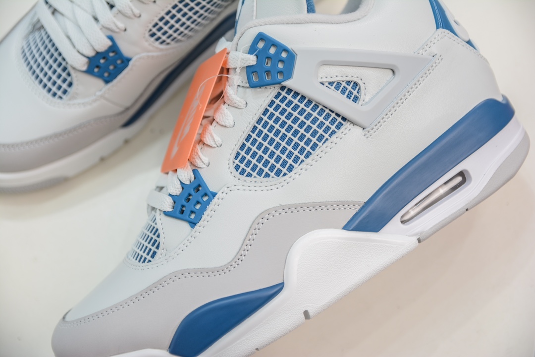 500 GX版纯原 Air Jordan 4 "Military Blue" AJ4 白蓝  FV5029-141