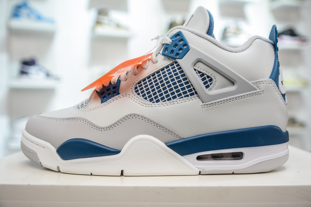 500 GX版纯原 Air Jordan 4 “Military Blue” AJ4 白蓝  FV5029-141