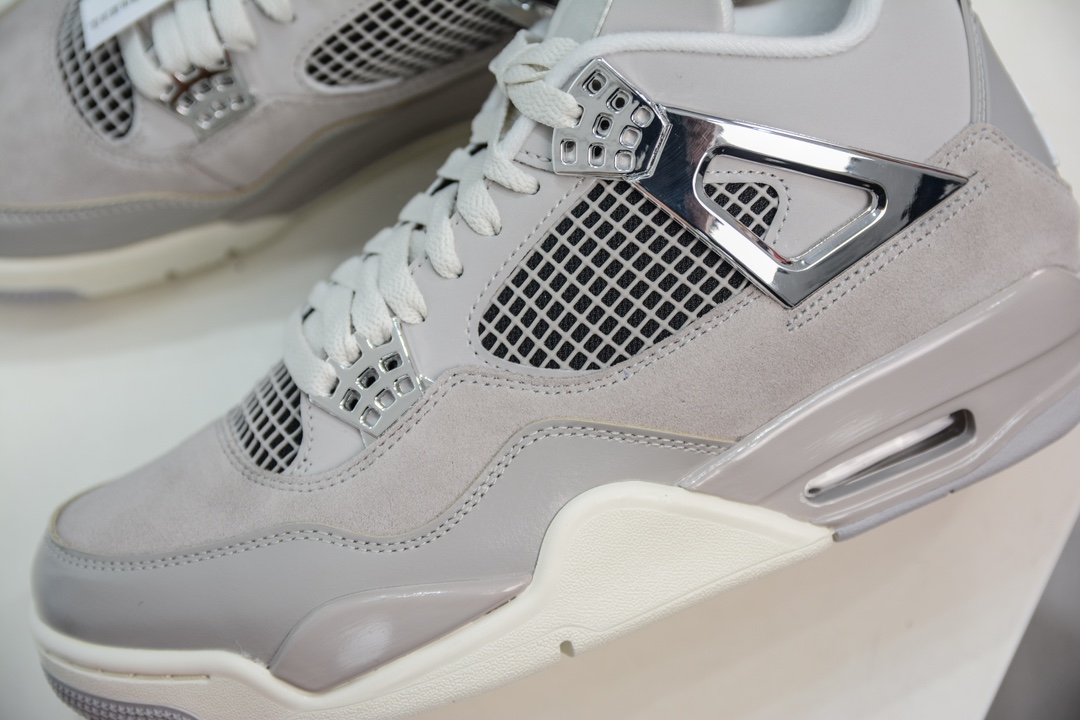 500 GX版纯原 Air Jordan 4 retro AJ4 银扣灰色 圈内最强四代 AQ9129-001