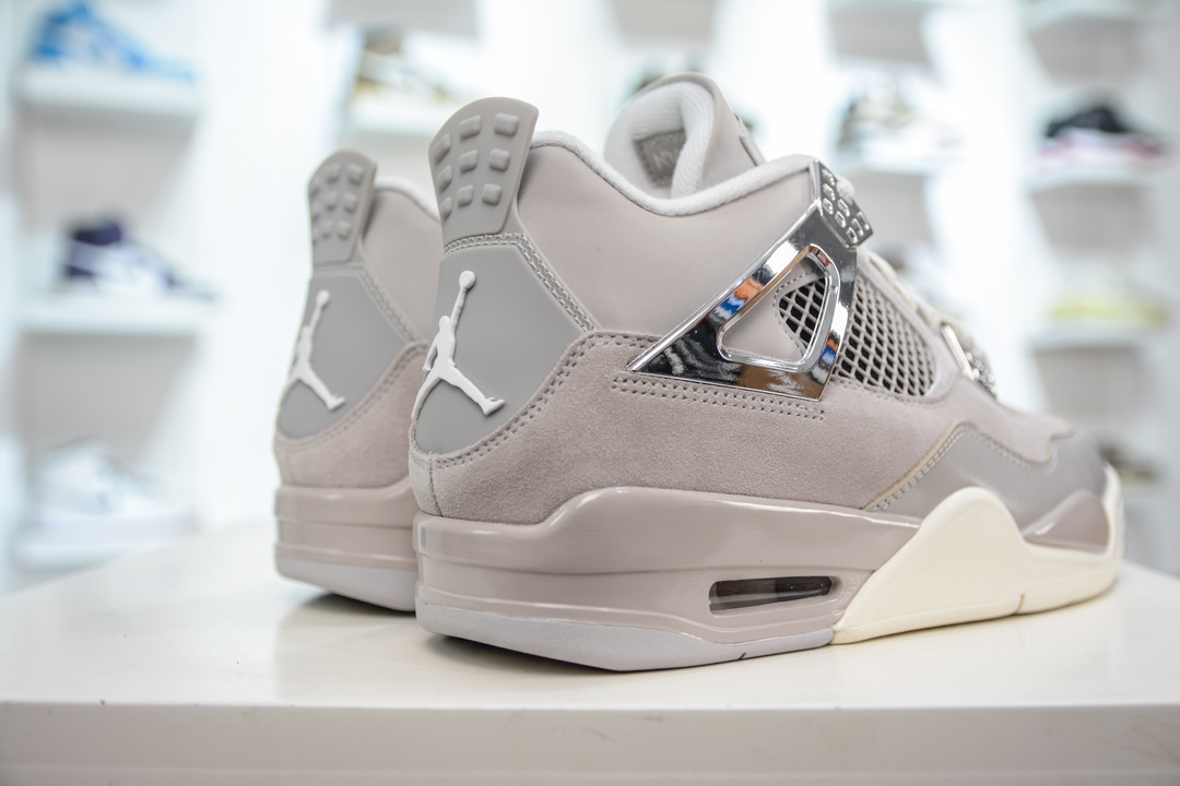 500 GX版纯原 Air Jordan 4 retro AJ4 银扣灰色 圈内最强四代 AQ9129-001