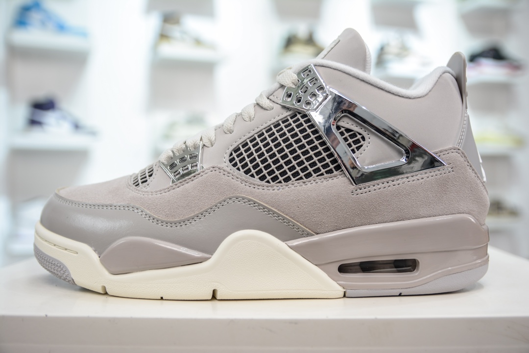 500 GX版纯原 Air Jordan 4 retro AJ4 银扣灰色 圈内最强四代 AQ9129-001