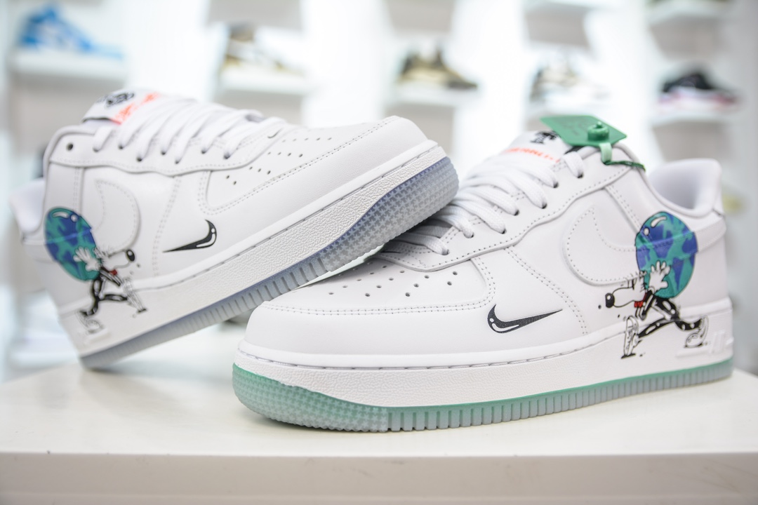 200 HY版纯原 Air Force 1 Low '07 白玉 米老鼠恶搞创意联民空军一号低帮  CI5545-100