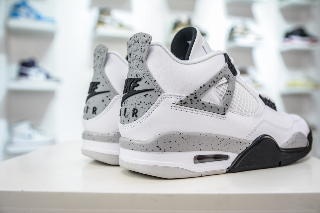 500 GX版纯原 Air Jordan 4 retro White Cement 白水泥 AJ4 白灰 840606-192