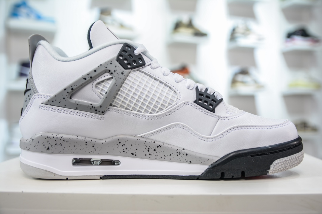 500 GX版纯原 Air Jordan 4 retro White Cement 白水泥 AJ4 白灰 840606-192