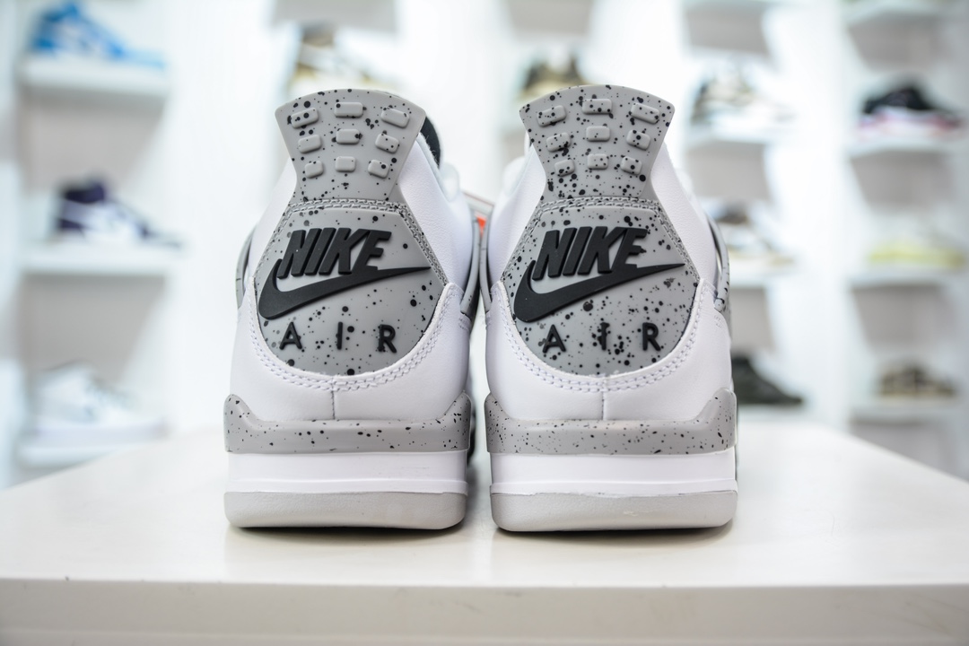 500 GX版纯原 Air Jordan 4 retro White Cement 白水泥 AJ4 白灰 840606-192