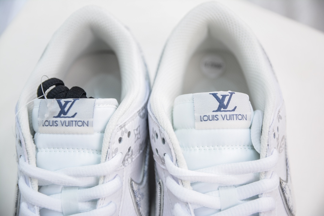 LV x Nike Dunk Low White Grey LV0526-592