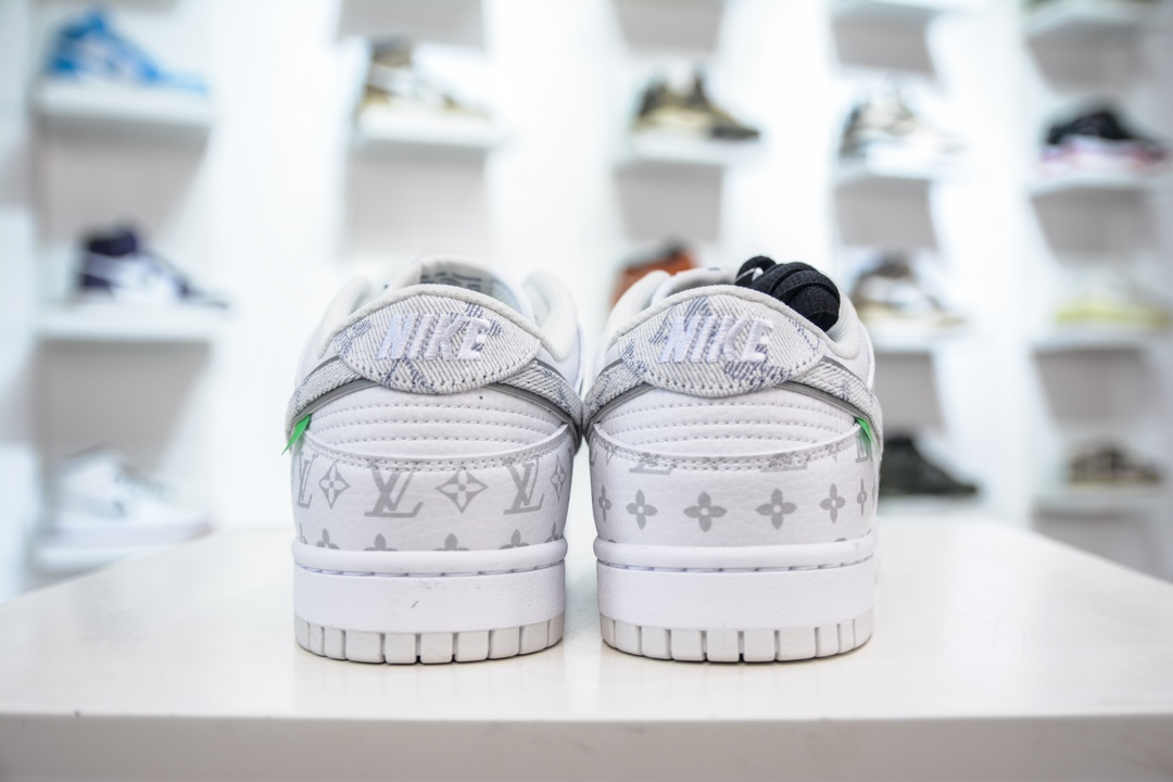 LV x Nike Dunk Low White Grey LV0526-592