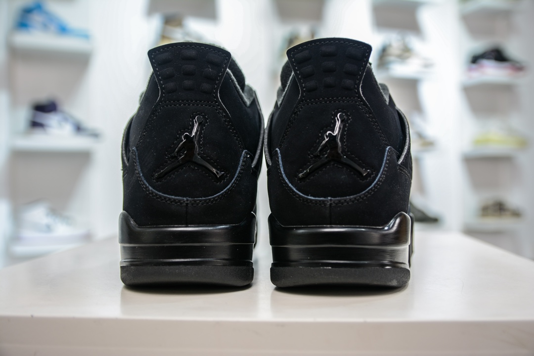 500 GX版纯原 Air Jordan 4 retro ”Black Cats” AJ4 黑猫  CU1110-010