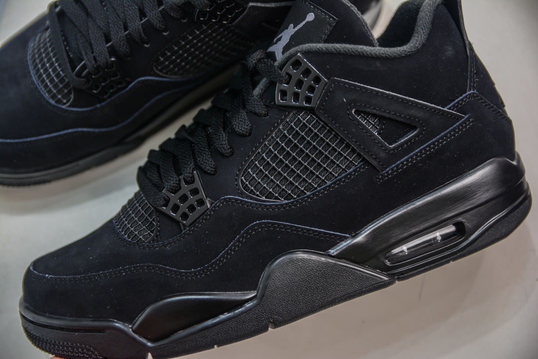 500 GX版纯原 Air Jordan 4 retro ”Black Cats” AJ4 黑猫  CU1110-010