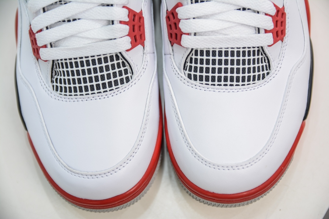 500 GX版纯原 Air Jordan 4 retro ”Fire Red” AJ4 火焰红 白红 DC7770-160