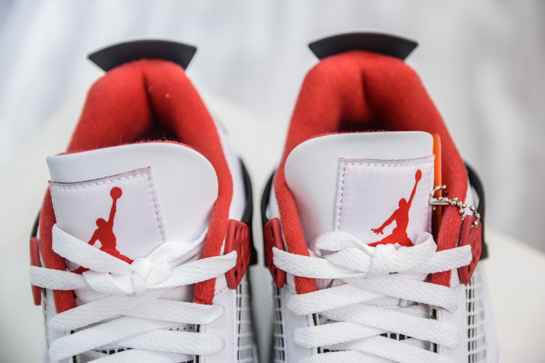 500 GX版纯原 Air Jordan 4 retro ”Fire Red” AJ4 火焰红 白红 DC7770-160