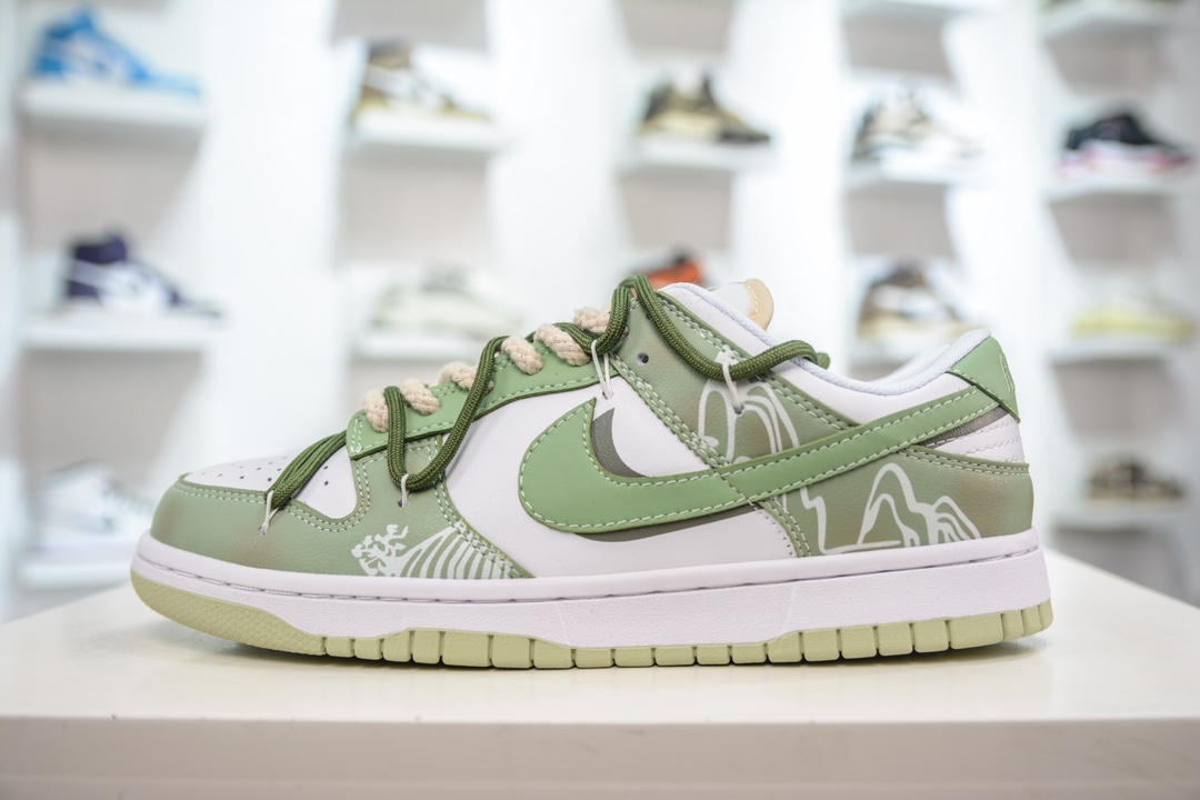 180 Nike Dunk Low 宫廷龙井茶 米绿 DV0831-003