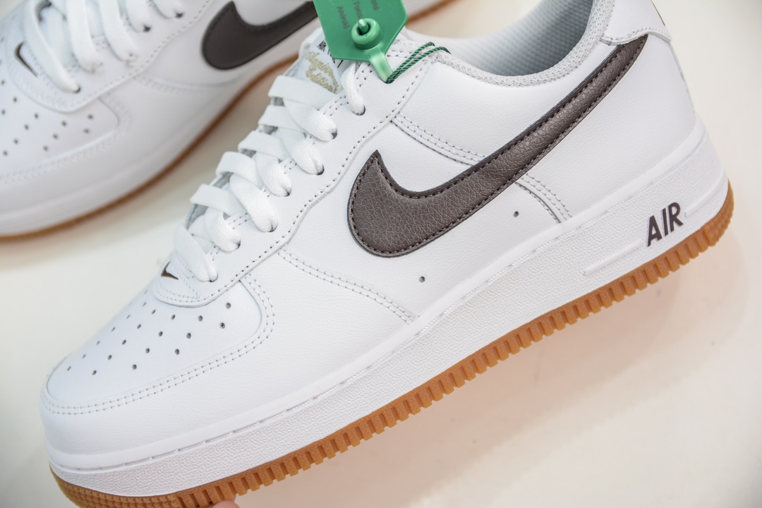 200 HY版纯原 Nike Air Force 1 空军一号 白黑生胶 低帮 休闲板鞋 DM0576-100