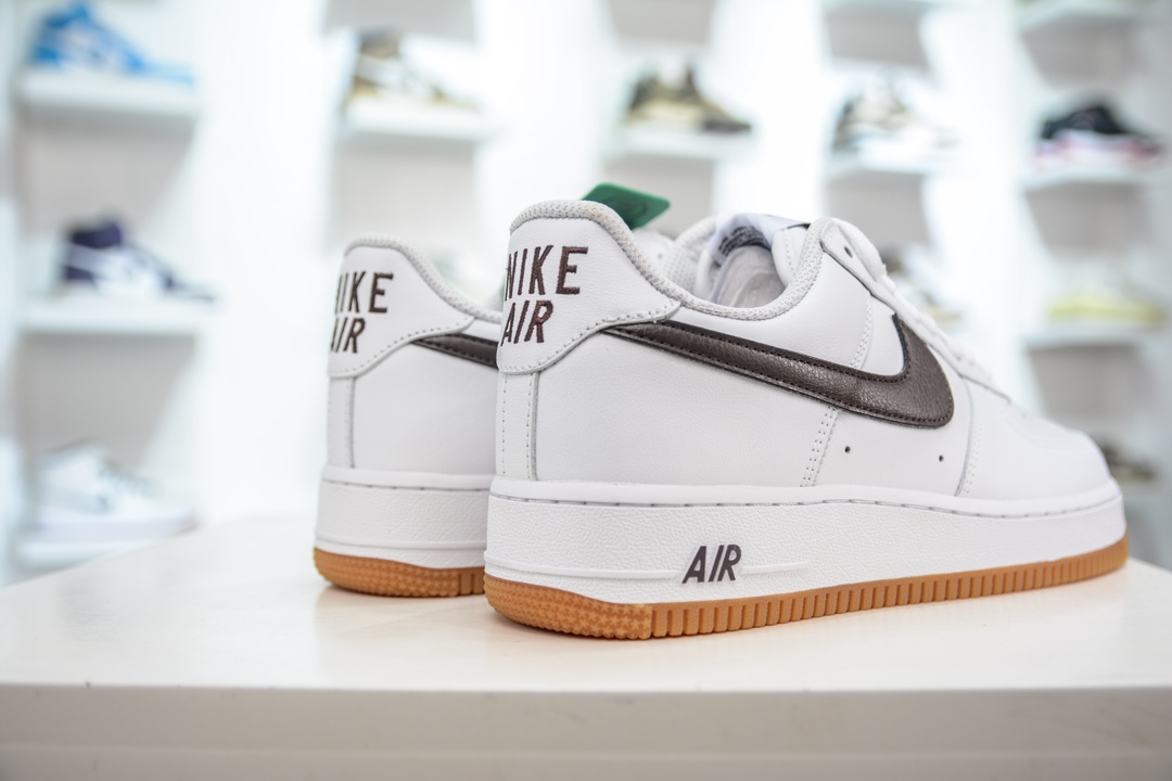 200 HY版纯原 Nike Air Force 1 空军一号 白黑生胶 低帮 休闲板鞋 DM0576-100